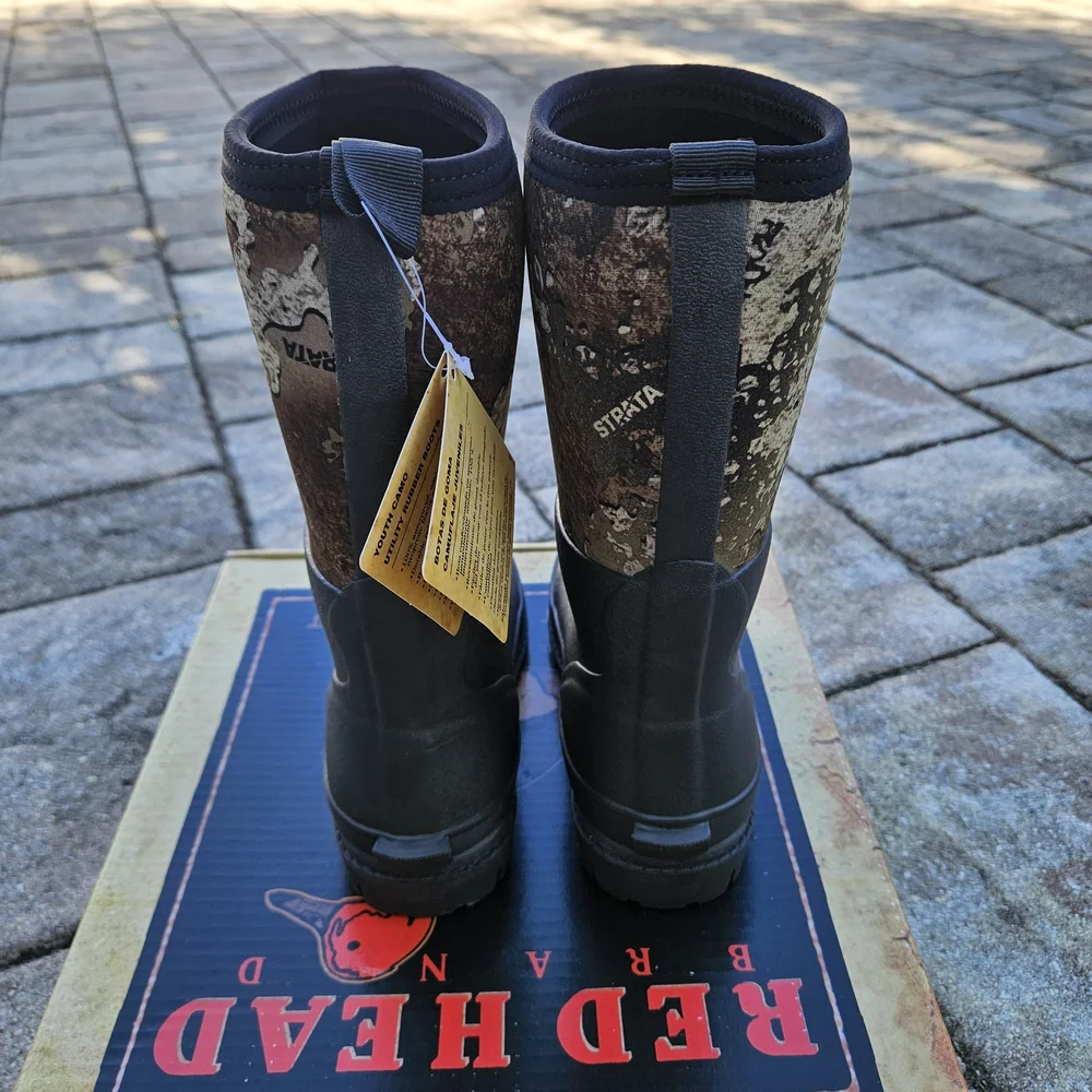 RedHead Youth Waterproof Camouflage Boots – Size 2